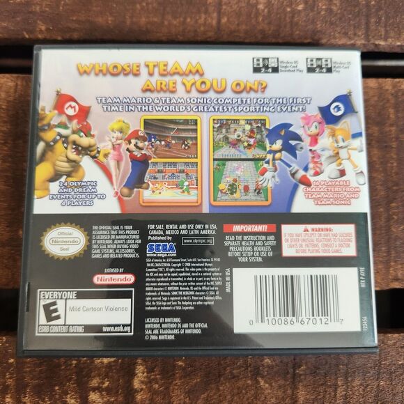 Mario and Sonic at the Olympic Games Nintendo DS Complete Manual Case - Picture 6 of 6